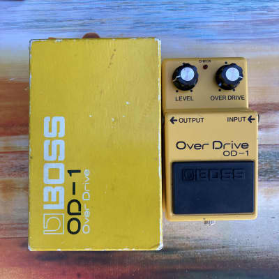 BOSS OD-1 OverDrive 1979 RC3403ADB Silver Screw | Reverb