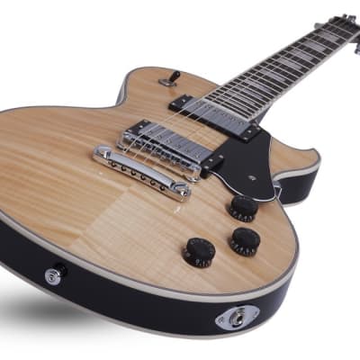 Schecter Solo-II Custom Gloss Natural GNAT/BLK NEW Electric Guitar + FREE Gig Bag! image 2