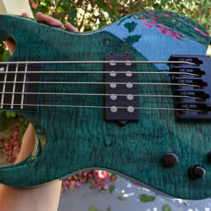 Kiesel Vader Bass 5 string, left handed model , 2017 , flamed top, gorgeous condition and tone image 1