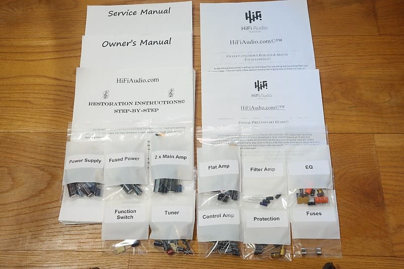 Pioneer SX-1250 restoration kit filter capacitor repair rebuild fix  			