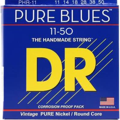 DR PURE BLUES™ - Pure Nickel Electric Guitar Strings - Heavy 11-50 image 1