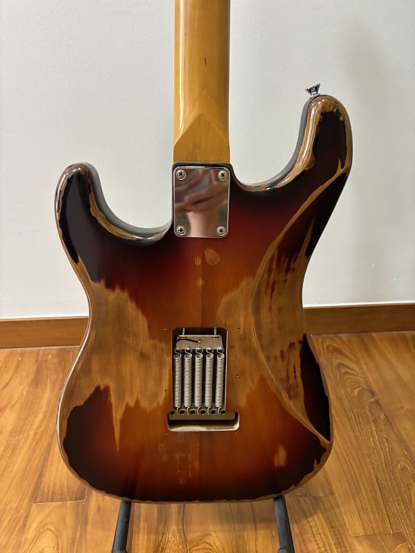 MIJ Edwards SRV Relic Stratocaster Guitar (E-SE-108R/SV