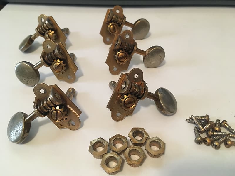 Rare 50's Gold Waverly Tuners Gretsch 6120 6121 Round Up Reverb