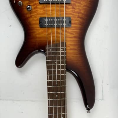 Ibanez SR Series SR405EQM Quilted Maple Dragon Eye Burst 5-String Electric Bass + FREE Gig Bag! image 10