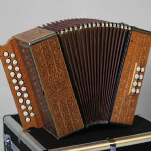 Two row button accordion shop