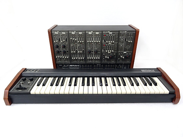 Roland SYSTEM-100M D Set Vintage Analog Modular Synthesizer w/ 181 CV Keyboard & DIN Connectors image 1