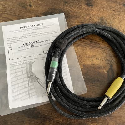 Pete Cornish Silver Signature HD Guitar Cable 4M John Mayer, | Reverb