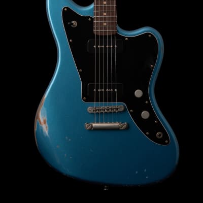 ギター Fano Guitars JM6 Oltre Lake Placid Blue Fano JM6 Oltre Humbucker-Mount TV Jones Classic – Lake