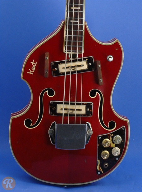 Kent Violin Bass Red image 1