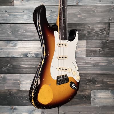 Fender Custom Shop 1959 Stratocaster Heavy Relic - Faded/Aged Chocolate 3-Tone Sunburst image 3