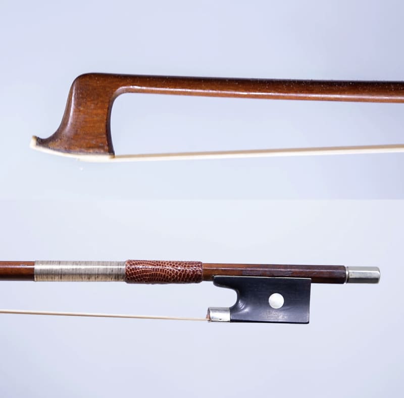 A Nickel Mounted German Violin Bow By Robert M. Ernst image 1