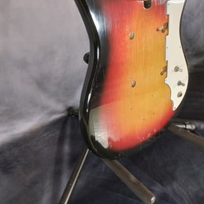 Unbranded Vintage Prestige Electric Guitar Husk 1960s - Tobacco Burst image 3