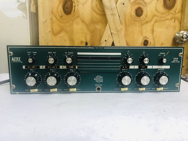 Vintage Altec Lansing 1592A Mixer Amplifier W/1588B, 1579A | Reverb