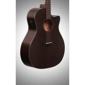 Schecter Orleans Studio Acoustic-Electric Guitar, Satin See Thru Black image 4
