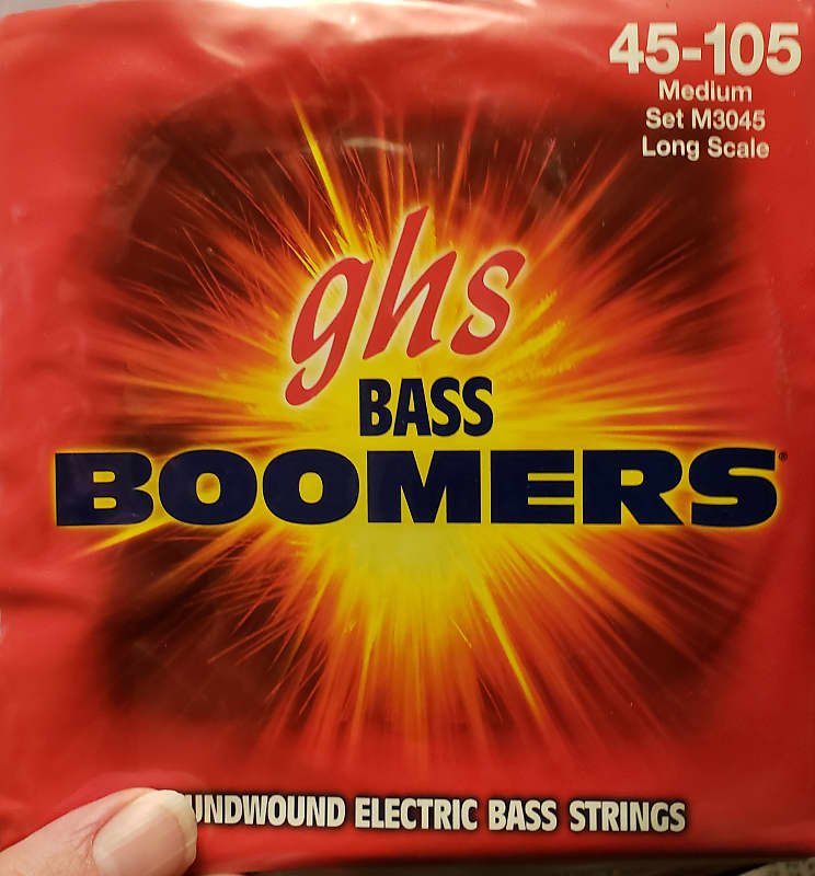 GHS M3045 Bass Boomers Medium Long Scale 45-105 Bass Strings 1990s Stainless Steel image 1
