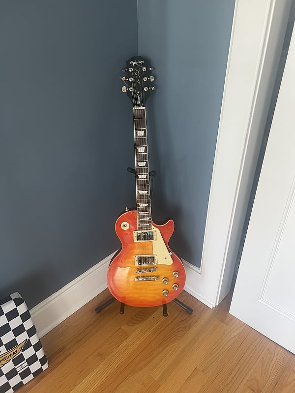 Epiphone Les Paul Standard '60s Quilt Top Limited-Edition Electric Guitar Faded Cherry Sunburst image 1