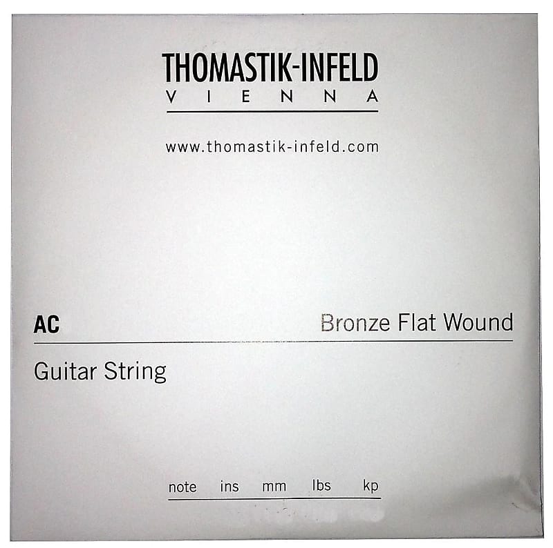 Thomastik-Infeld AC016 Plectrum Bronze Flat-Wound Acoustic Guitar String - G (.16) image 1