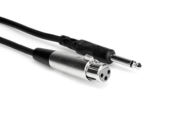 Hosa PXF-110 10 foot XLR3F to 1/4 in TS Cable image 1