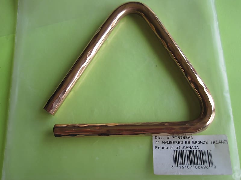 Sabian 4" Bronze Hand Hammered Triangle image 1