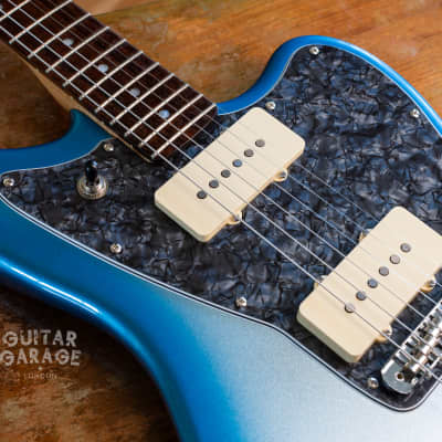 2019 Fender USA American Professional Jazzmaster Limited Edition Skyburst Blue Metallic with American Deluxe neck and AVRI65 pickups image 16