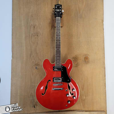 Jay Turser JT-137 Semi Hollow Cherry Red Electric Guitar w/ HSC Used image 3