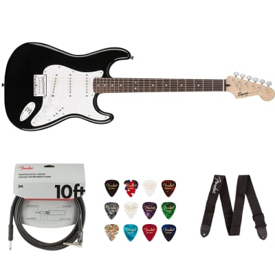 Fender Squier Bullet Stratocaster Electric Guitar (with cable and strap)