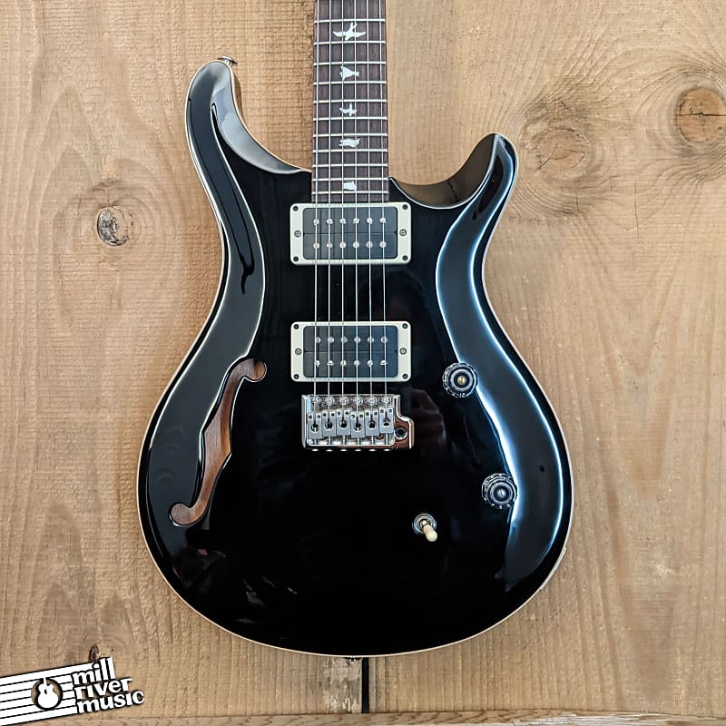 Paul Reed Smith PRS CE 24 Semi-Hollow Electric Guitar Black w/ Gig Bag image 1