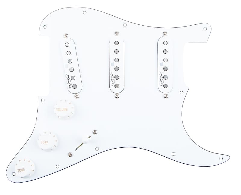 Authentic Seymour Duncan Jimi Hendrix Voodoo Signature White Loaded Pre Wired Pickguard & Pickups image 1