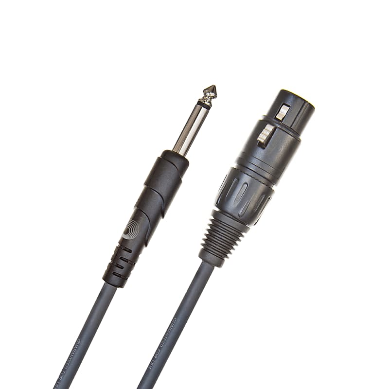 D'Addario PW-CGMIC-25 Classic Series Unbalanced XLR to 1/4" TS Microphone Cable - 25' image 1