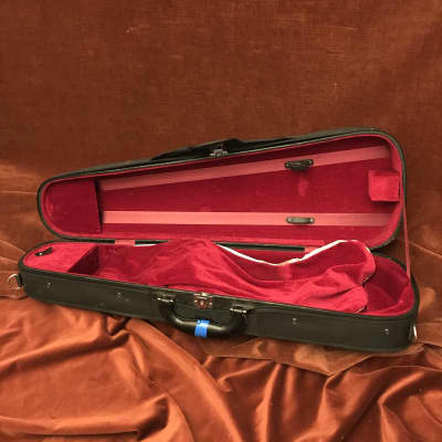Eastman Strings 3/4-Size Violin Case Black w/ Red Interior image 3