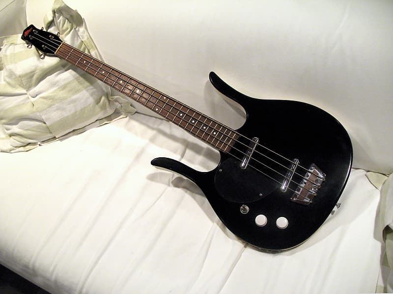 Jerry Jones Longhorn Bass 1992 - Left-Handed Black image 1