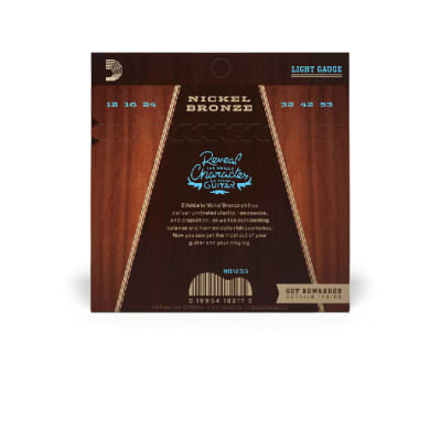 D'Addario NB1253 Nickel Bronze Acoustic Guitar Strings, Light, 12-53 image 6