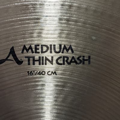 Zildjian 16" A Series Medium Thin Crash Cymbal 1982 - 2012 - Traditional image 4