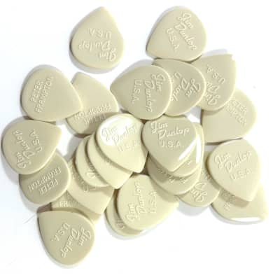 Dunlop Guitar Picks Peter Frampton Vintage Jazz Teardrop White 24 Picks