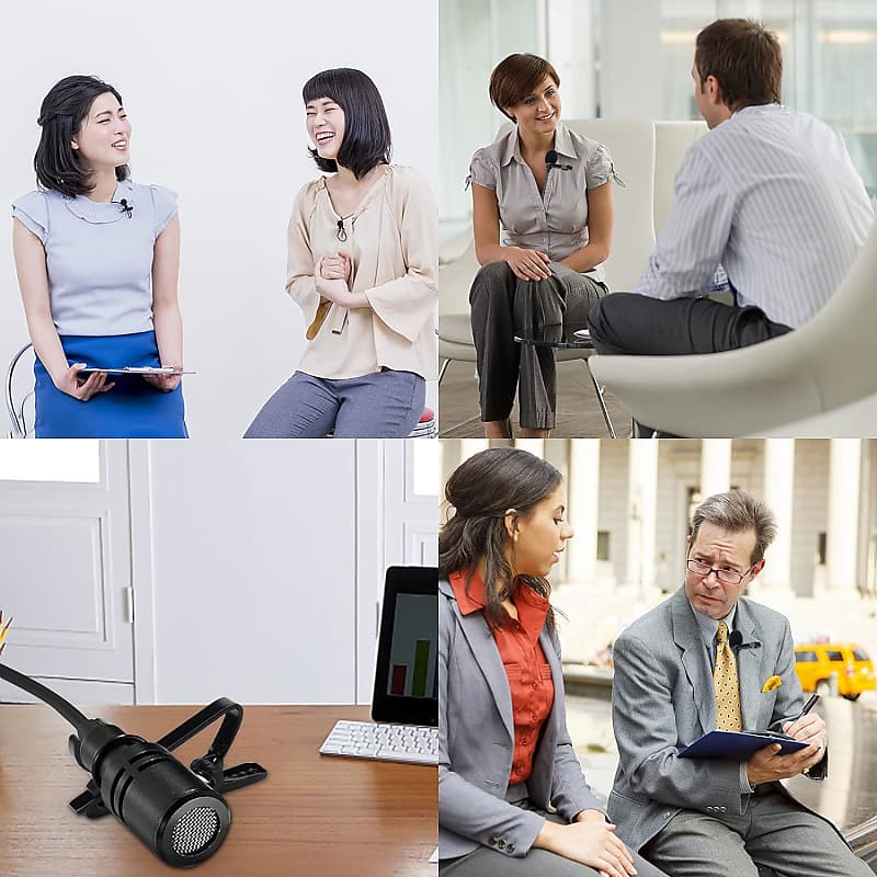 Lapel Microphone Clip On Shirt Wireless Metal Tie Clips And Reverb