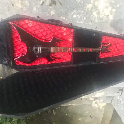 2006 B.C. Rich "Avenge" Son Of Beast Black/Crimson Red With OHSC (Coffin Case) image 16