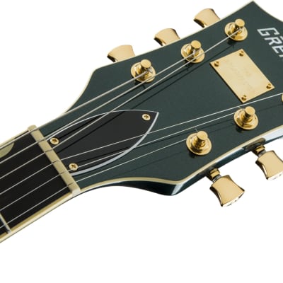 Gretsch G6659TG Players Edition Broadkaster Jr. Center Block Single-Cut with String-Thru Bigsby and Gold Hardware - USA Full'Tron Pickups, Ebony Fingerboard, Cadillac Green image 4