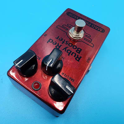 BJF Design Mad Professor Ruby Red Booster Guitar Effect Pedal Bass Buffer Treble image 9