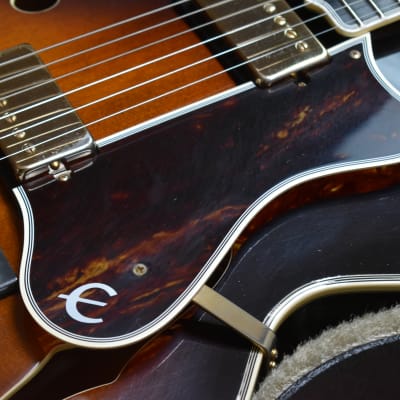 1983 Epiphone Japan Emperor (F) Antique Sunburst, w/OHSC, Matsumoku, Vintage Archtop, MIJ, Fret Nibs image 8