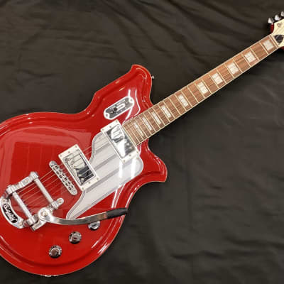 EASTWOOD GUITARS AIRLINE MAP DLX/RED | Reverb UK