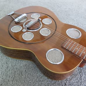 Orpheum resonator guitar top
