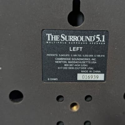 Cambridge Soundworks The Surround 5.1 MultiPole Surround Speakers - Tested & Working image 9