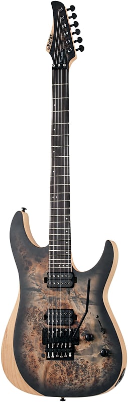 SCHECTER E-Gitarre, Reaper 6 FR, Charcoal Burst image 1