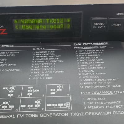 Yamaha TX81Z Rackmount FM Tone Generator 1987 - 1988 - Black
