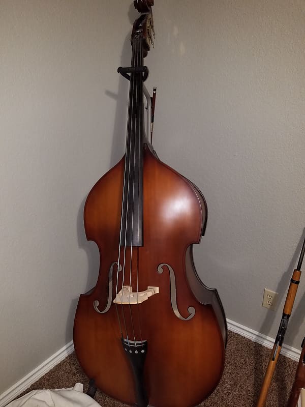 Cremona 3/4 Upright Bass with Stand, Bow, and Gig Bag | Reverb