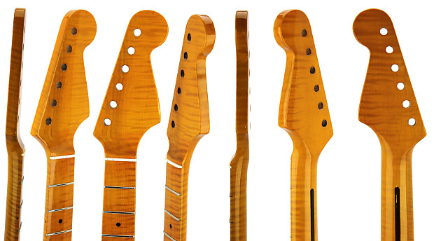 Tiger flame maple shop neck