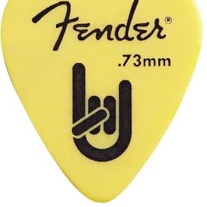 Fender Rock-On Touring Picks, 351 Shape, Medium .73 MM, Yellow, 12 Count 2016