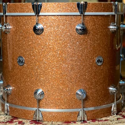 DW Drums Collectors Pure Maple Standard Drum Set - 9x13, 16x16, 18x24, 7x14 - Champagne Sparkle image 5