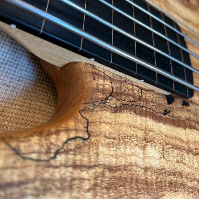 2015 Muckelroy Muck J5 Fretless Bass Natural Custom USA 5 String w/ RBX Gig Bag (9lbs) image 3