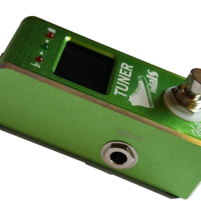 Hot Box Pedals Tuner Attitude Series Mini Green Chromatic Guitar / Bass Tuner Pedal True Bypass image 5